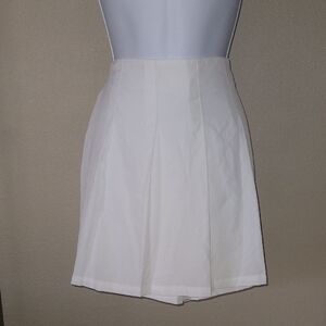 One 5 One White Mini A-Line Skort